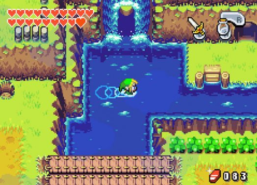 Minish Cap waterfall