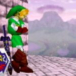 Link top of hyrule castle super smash bros original stage ending single player N64 nintendo zelda
