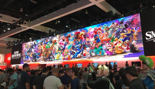 Smash Bros. Ultimate banner from E3 2018