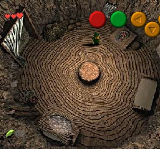 A top-down image of Link's House from Ocarina of Time
