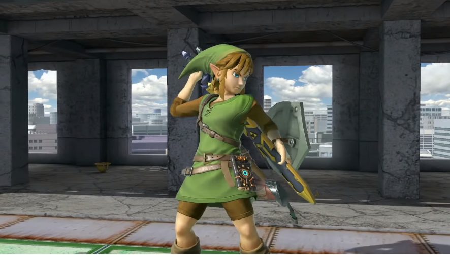 Link in his Tunic of the Wild from Breath of the Wild, one of the alternate costumes you can choose from in Smash Bros. Ultimate Link in his Tunic of the Wild from Breath of the Wild, one of the alternate costumes you can choose from in Smash Bros. Ultimate