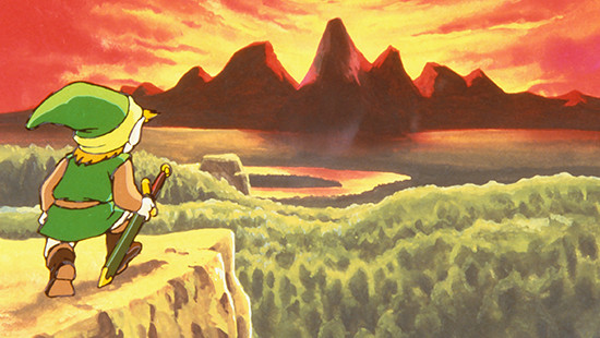 Link looking over Hyrule
