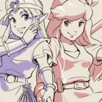 Cadence of Hyrule and Zelda fan art by stupjam