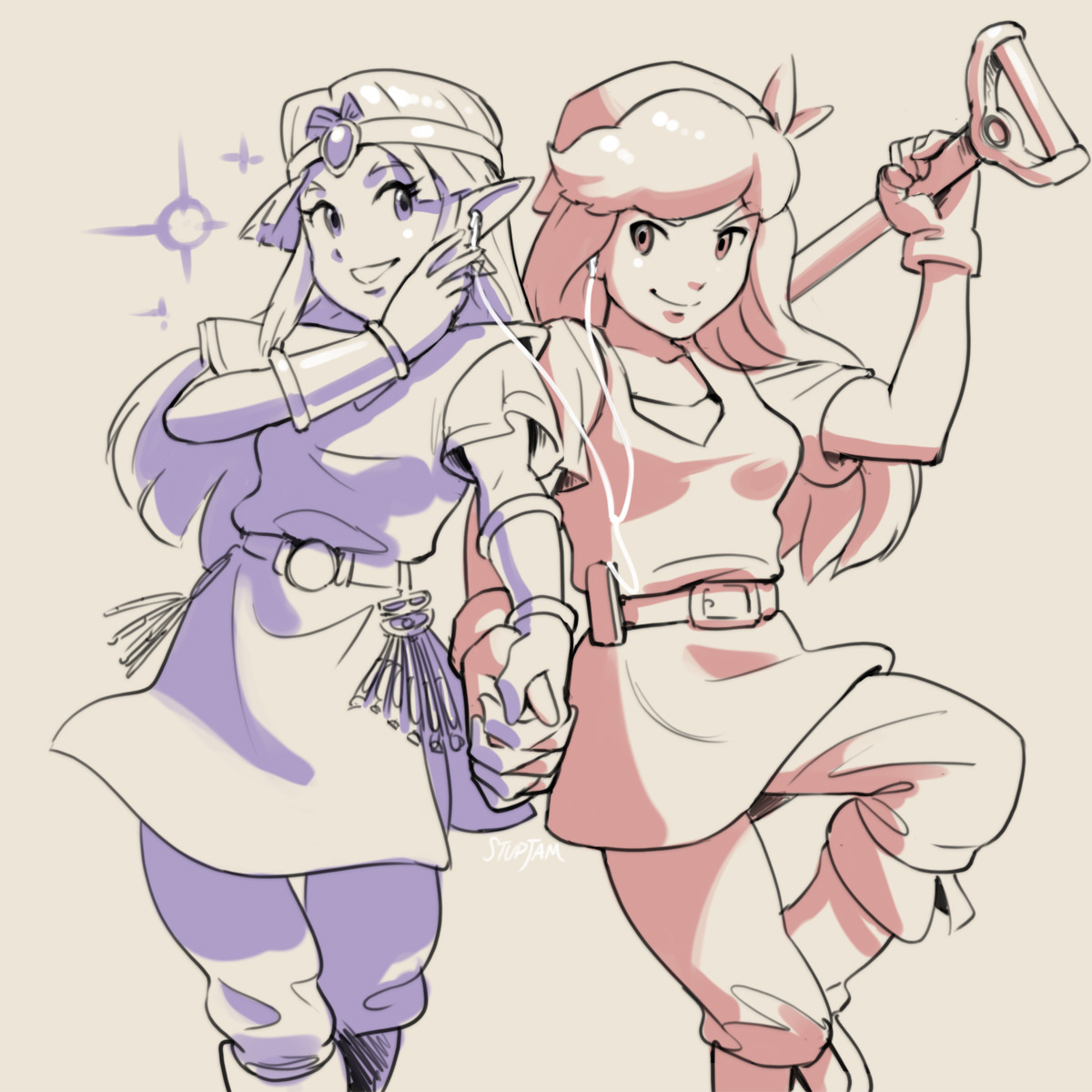 cadence of hyrule and zelda by stupjam