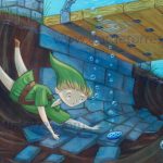 Yuga's Art Gallery: Time for a dive finding the ocarina by dottie torres gimmeswords