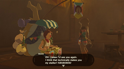 Beedle Breath of the Wild stalker