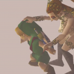Zelda's Study: Link gets a rigorous workout in two unused Majora's Mask cutscenes majora's-mask-unused-cutscene-great-fairy-link-magic-spin-attack