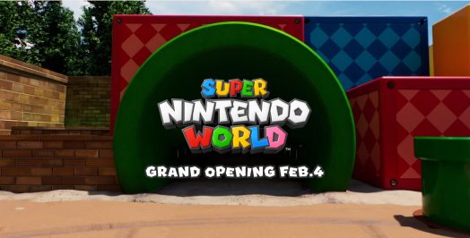 Screenshot of Super Mario World website home page.