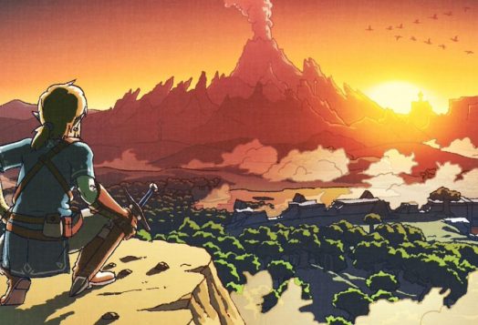 Screenshot of Breath of the Wild Christmas 2016 Artwork