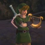 Link Playing Harp