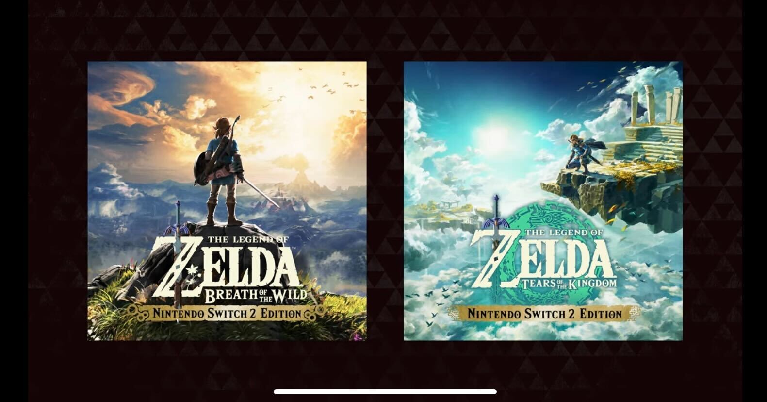 Breath of the Wild/Tears of the Kingdom receive a Switch 2 Upgrade